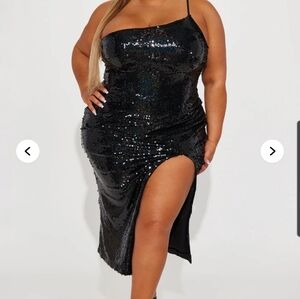 Brand New Elegant Black Sequin Dress